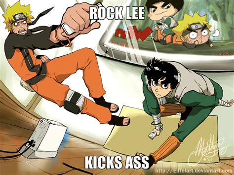 Rock Lee Kicks Ass Naruto Fan Art 34282572 Fanpop