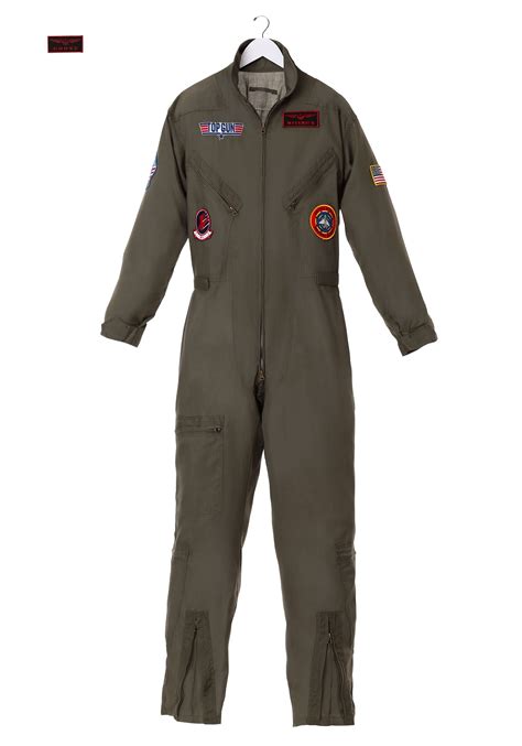 Top Gun Costume Flight Suit For Men Pilot Halloween Costume