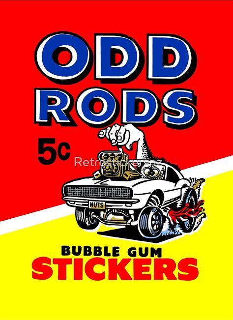 Odd Rods By Retrostickersnz Redbubble