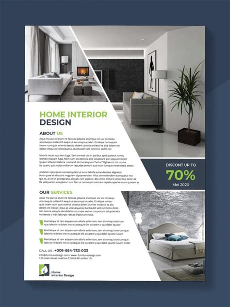 Clean And Modern Interior Flyer Design In 2022 Clean Interior Design