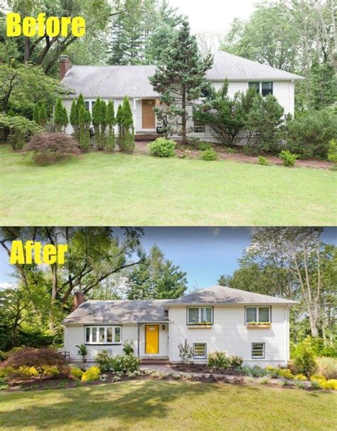 We referred earlier to the importance of shrubs when landscaping the yard in front of a ranch house. 15 Home Makeovers You Have To See To Believe | Home exterior makeover, Exterior makeover