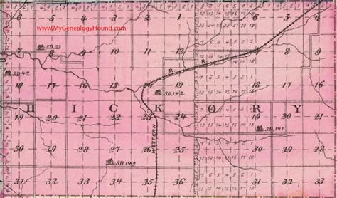 Hickory Township Butler County Kansas 1887 Map