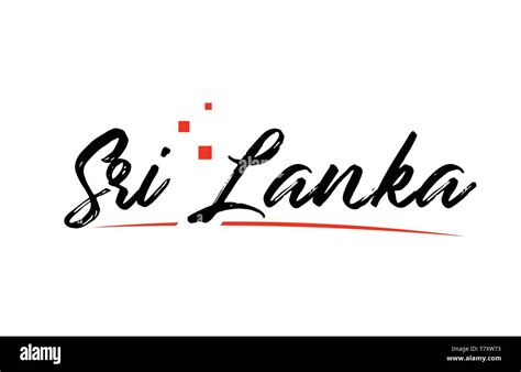 Sri Lanka Country Typography Word Text Suitable For Logo Icon Design