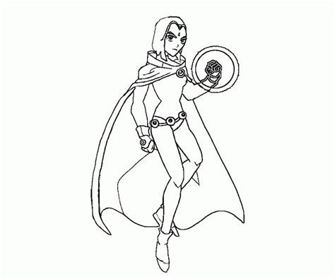Coloring pages coloring teen titans go halloween sheets. Teen Titans Raven Coloring Page - Coloring Home