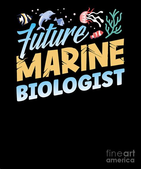 Future Marine Biologist Sea Marine Biology Digital Art By