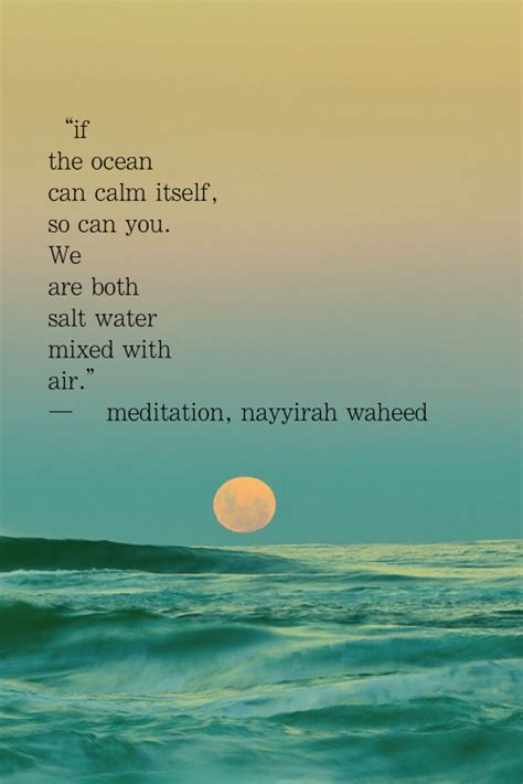 The Ocean Is Full Of Waves With A Quote On It