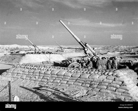 British Anti Aircraft Guns In The Western Desert North Africa 1940