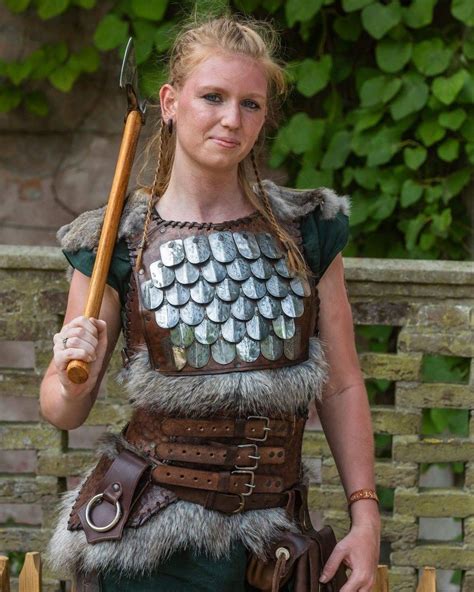 viking warrior with armor from ascuasnegras etsy model small shieldmaiden instagram