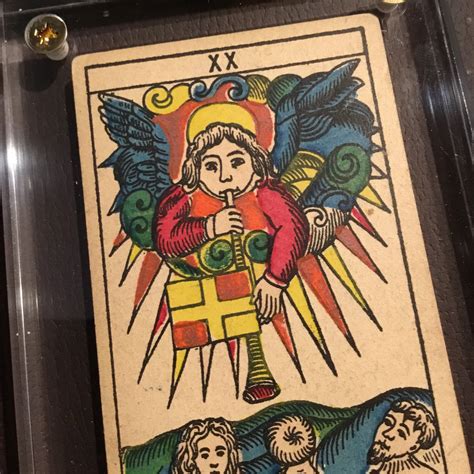 “judgment” Historical Antique Hand Painted Tarot Card 1890s Deviant