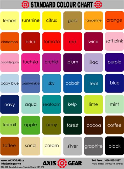 Color Chart Effy Moom