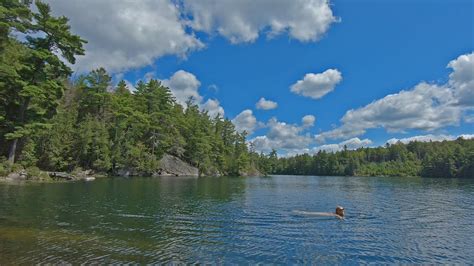 Awesome Canoe Trip Skinny Dipping In Blackcat Lake Hhwt Youtube