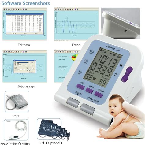 Digital Arm Infant Blood Pressure Monitor 08c 6 11cm Cuff Spo2