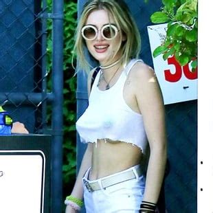 Bella Thorne With Her Puffy Nips Out At Six Flags