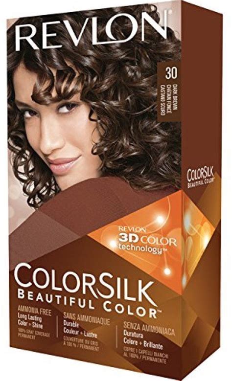 Revlon ColorSilk Hair Color, 30 Dark Brown 1 ea (Pack of 5 ...