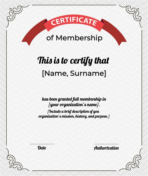 14 Free Membership Certificate Templates Memberclicks