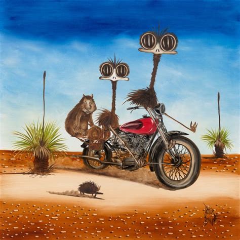 Two Emus And A Hairy Nosed Wombat Peter Browne Gallery