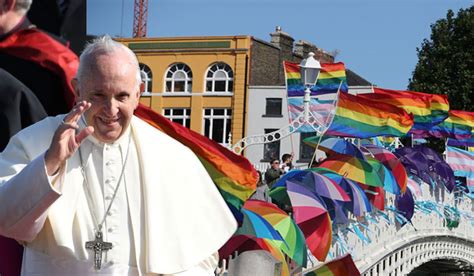 Pride Flags Fly High To Welcome Visit Of Pope Francis To Ireland Extraie
