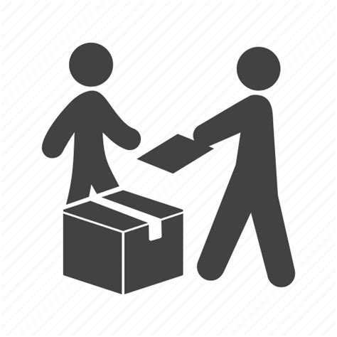 Box Courier Delivery Package Receiving Service Shipping Icon