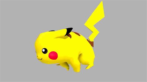 Pikachu 3d Run Animation Youtube
