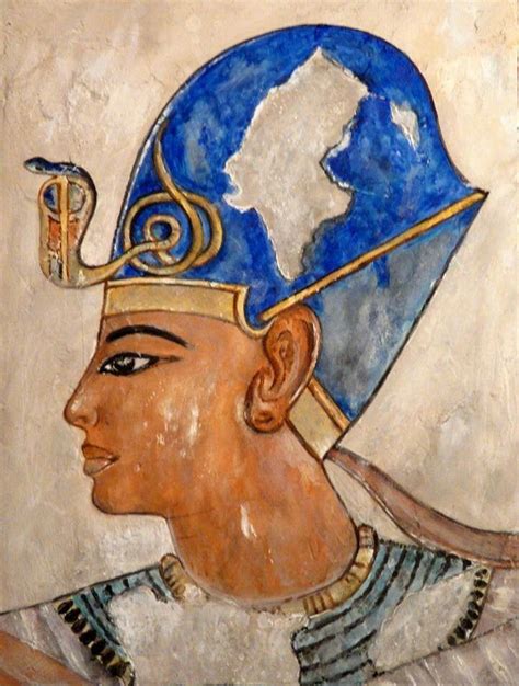 The Crown Khepresh Or Blue Crown Symbols Of A Pharaoh Egyptian Art Ancient Egyptian Art