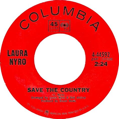 Laura Nyro Save The Country Hitparadech