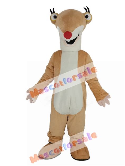 Brown Ground Sloth Sid For Ice Age Mascot Costume Animal