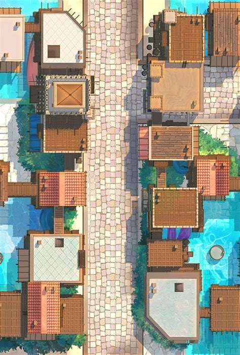 Port Town Set 4 Party Of Two On Patreon Tabletop Rpg Maps