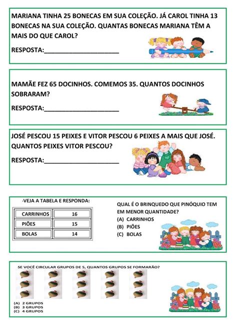 Situações Problemas 3 Ano Multiplicação E Divisão Askbrain