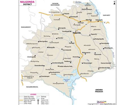 Buy Nalgonda District Map Online