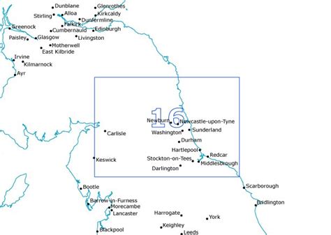 Postcode Sector Map S16 North East England Geopdf Xyz Maps