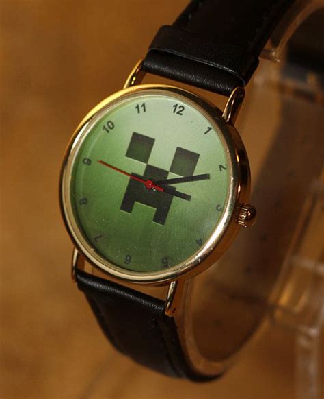 Minecraft Creeper Wristwatch By Yourwatchdesign On Etsy £1999 Wrist