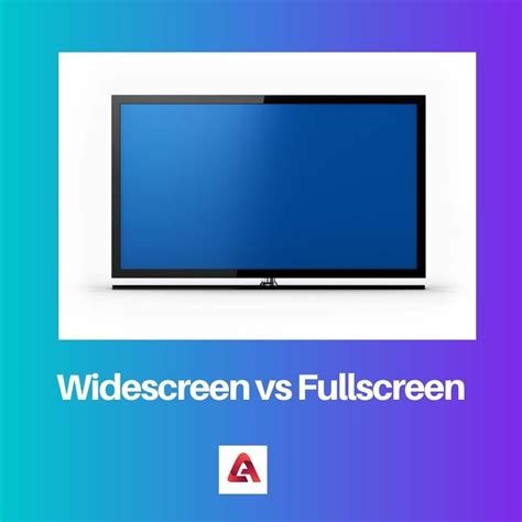Difference Between Widescreen And Fullscreen
