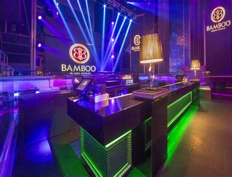 Check out our bamboo bar stools selection for the very best in unique or custom, handmade pieces from our stools & banquettes shops. Bamboo Miami | Nightclub design, Club design, Bar interior