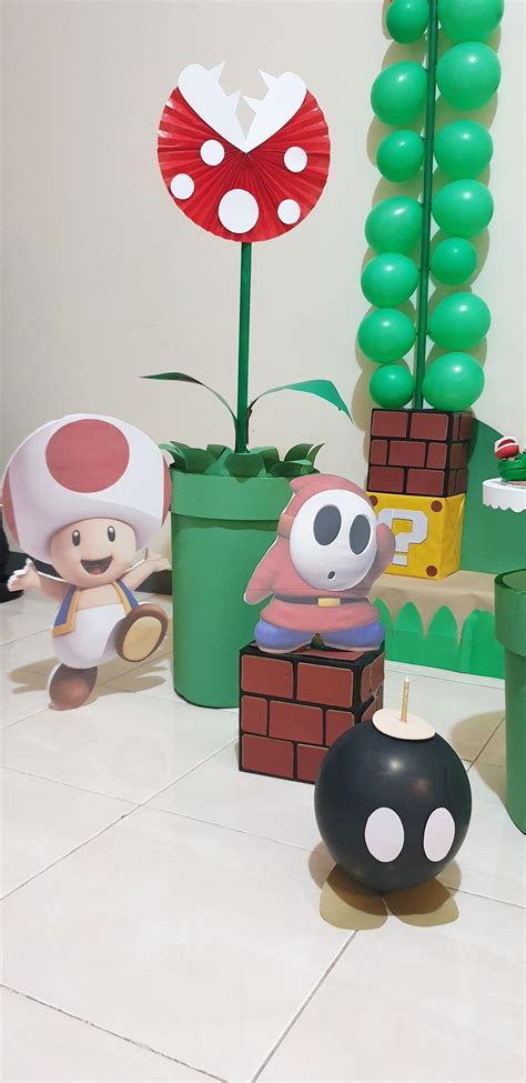 Diy Party Decoration Nintendo Birthday Party Super Mario Birthday