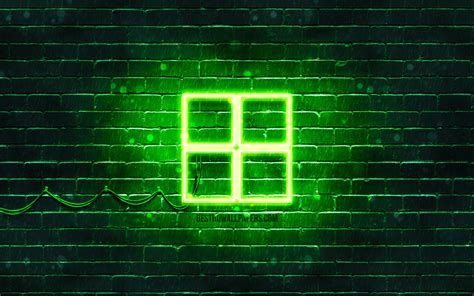 Green Windows 11 Logo In Green Background 4k Hd Windows 11 Wallpapers