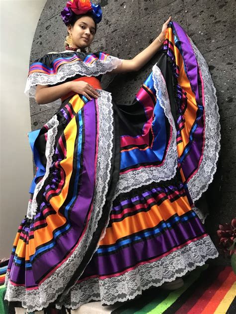 Mexican Womans Dress 5 De Mayo Coco Theme Party Fiesta Etsy In 2021