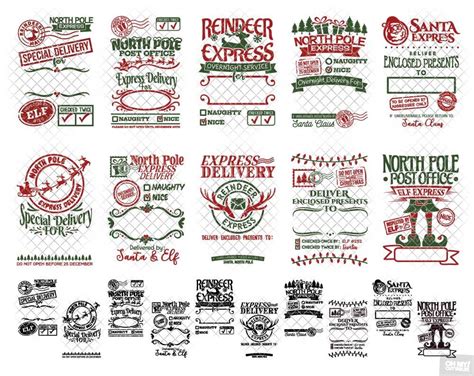 Santa Sack SVG File Bundle Vol. 2 DIY Distressed Pattern Ideas - Etsy