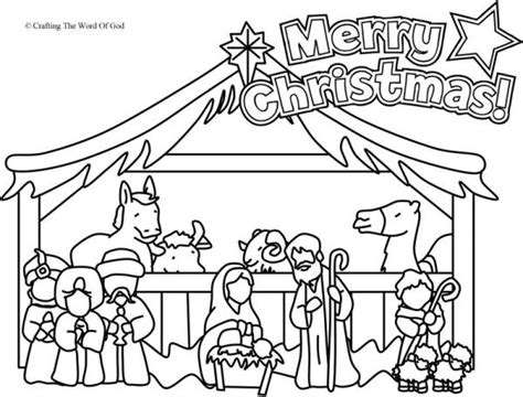 Nativity Coloring Page Coloring Page Crafting The Word Of God