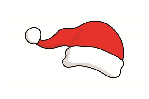 Santas Hat Christmas Icon Graphic By Yellowhellow · Creative Fabrica