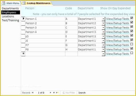 I firmly believe a popular access database template would be one for employee tracking of training. 46 Microsoft Access Employee Training Database Template ...