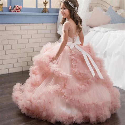 Pink Poofy Dresses For Kids Fashion Dresses