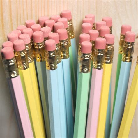 As You Wish Pastel Pencil Set Of 6 Engraved Pencils Etsy