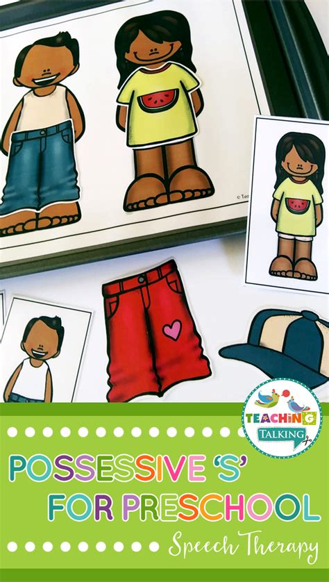 Lets Get Dressed Game To Teach Possessive S Preschool Speech