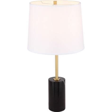 Elegant Decor Laurent Modern Marble Base Table Lamp In Black And