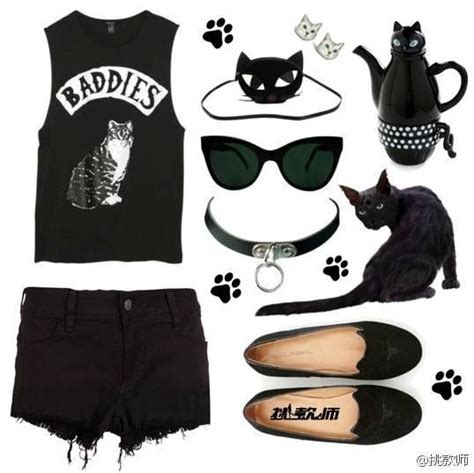 Black Cat Pastel Goth Fashion Fashion Goth Fashion