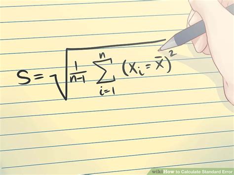 Calculating mean, standard deviation and standard error in microsoft excel. 3 Ways to Calculate Standard Error - wikiHow