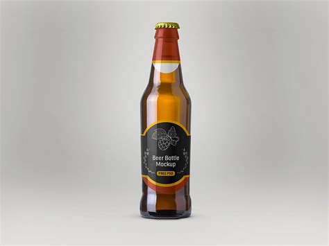 Brown Beer Bottle Free Mockup World
