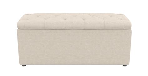 Emily Storage Ottoman | Storage ottoman, Ottoman, End of bed ottoman
