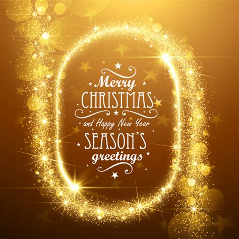 Golden Glow Christmas Holiday Background Vector 05 Free Download