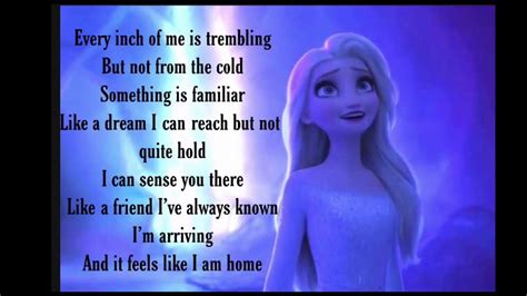 Frozen 2 Show Yourself Lyrics Youtube